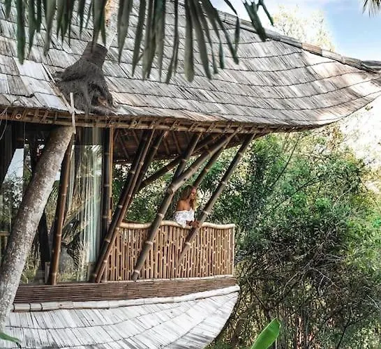Ananda House 3bds Eco Bamboo House Pool River View Villa Bringkit