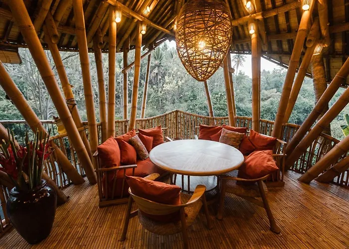 Villa Ananda House 3bds Eco Bamboo House Pool River View