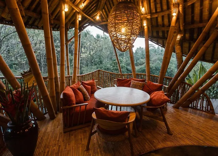 Villa Ananda House 3bds Eco Bamboo House Pool River View *